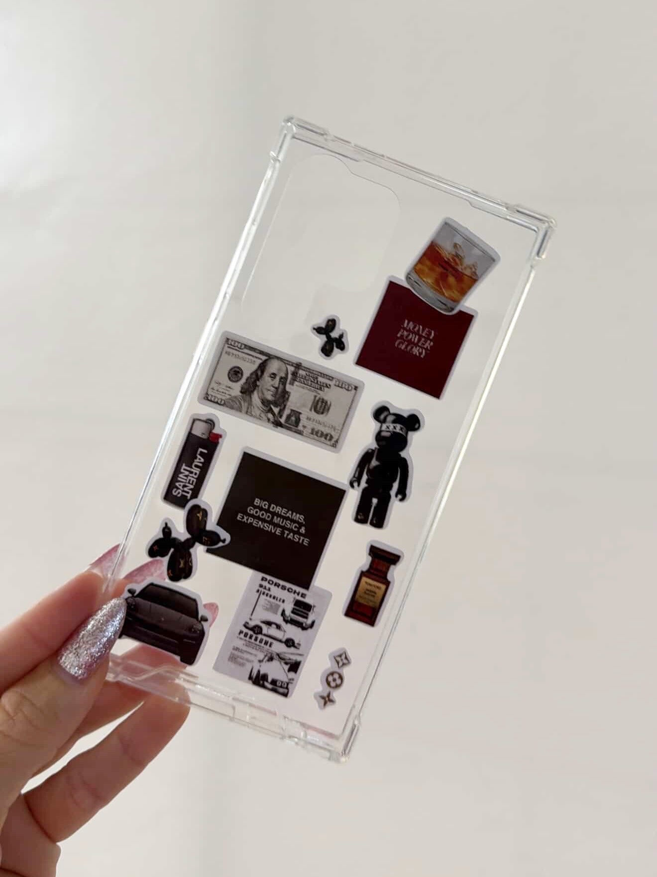 Combo Clear CASE + STICKERS