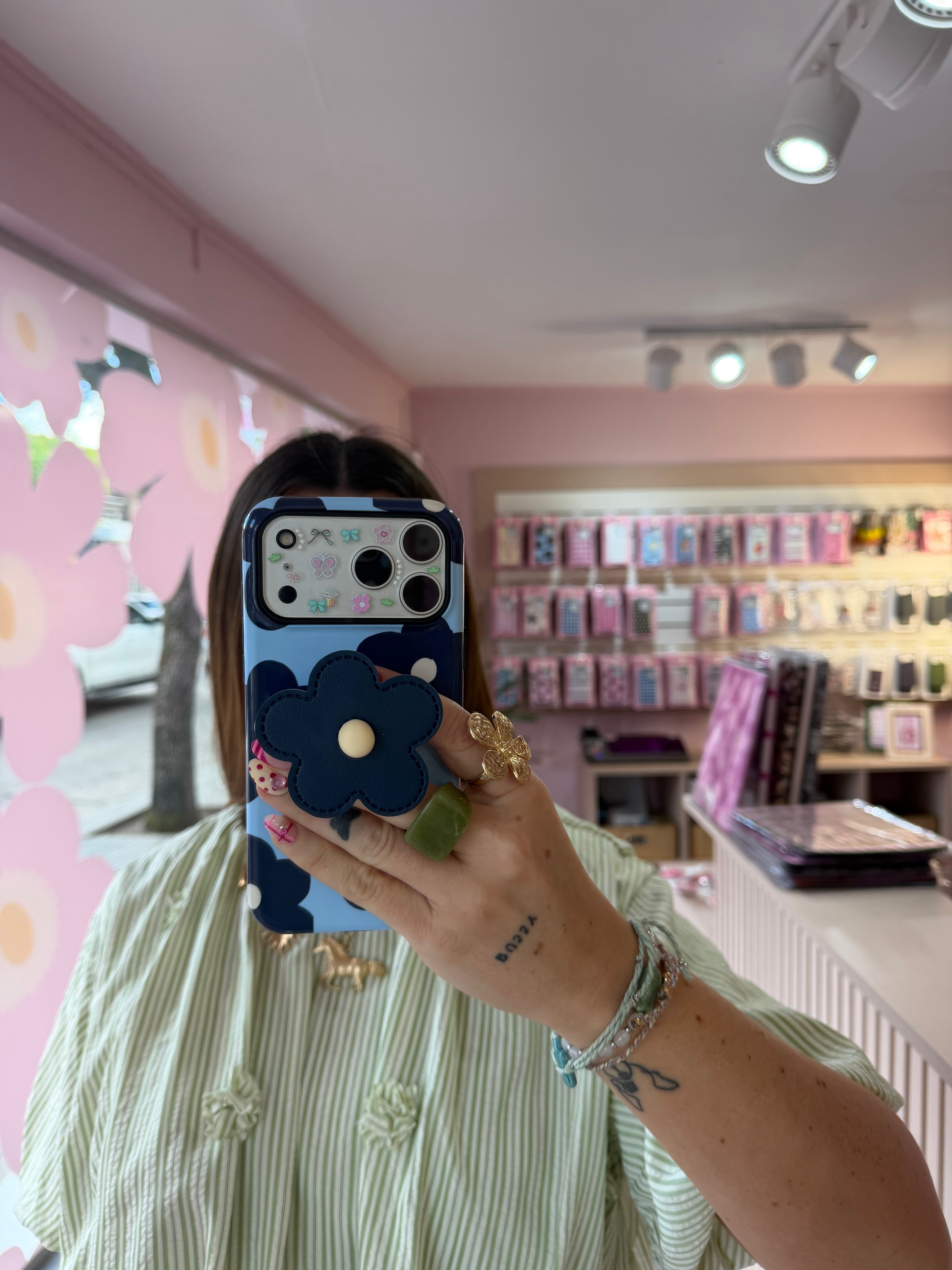 Pop Socket FLOR ECOCUERO