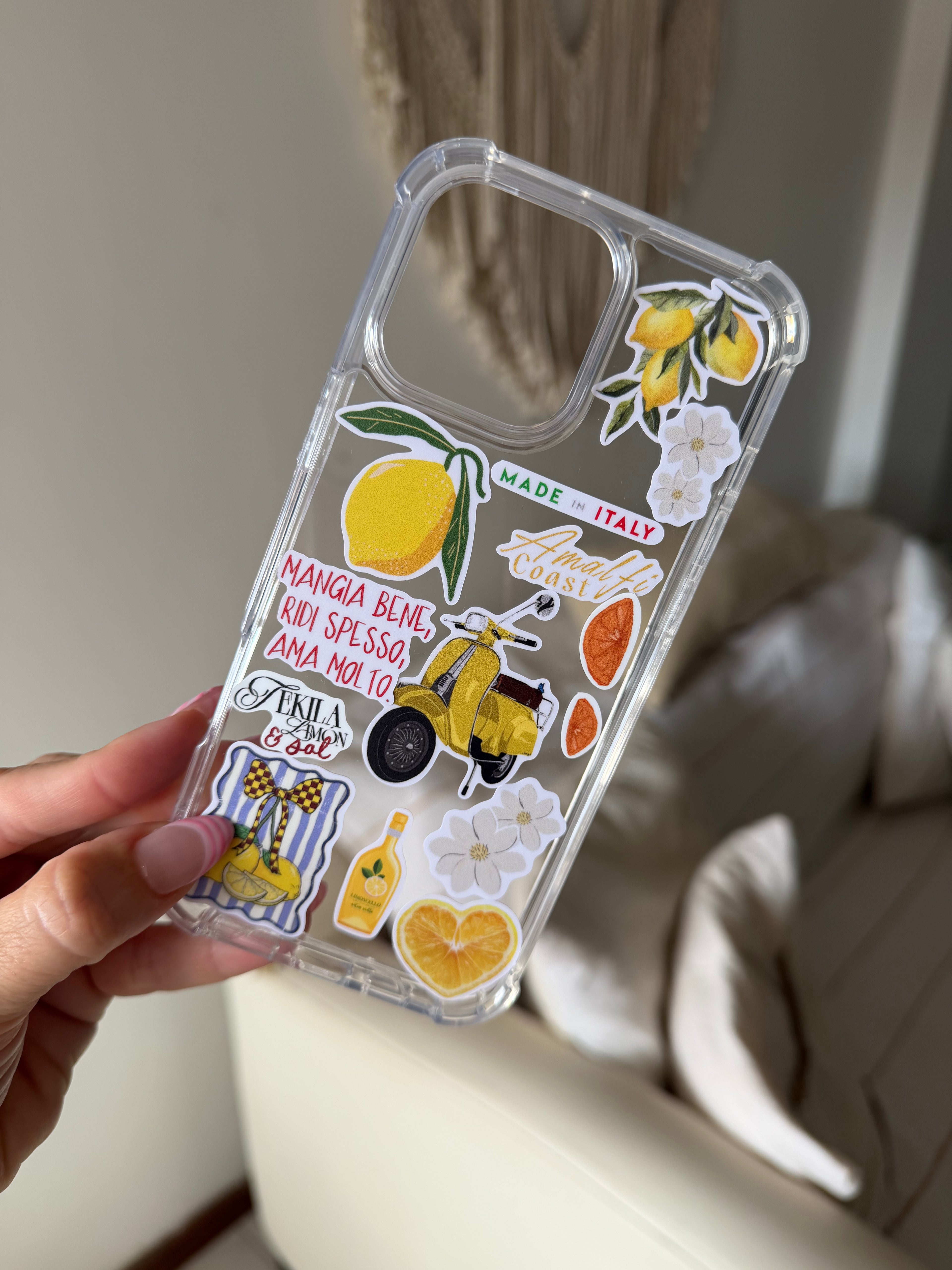 Combo Clear CASE + STICKERS