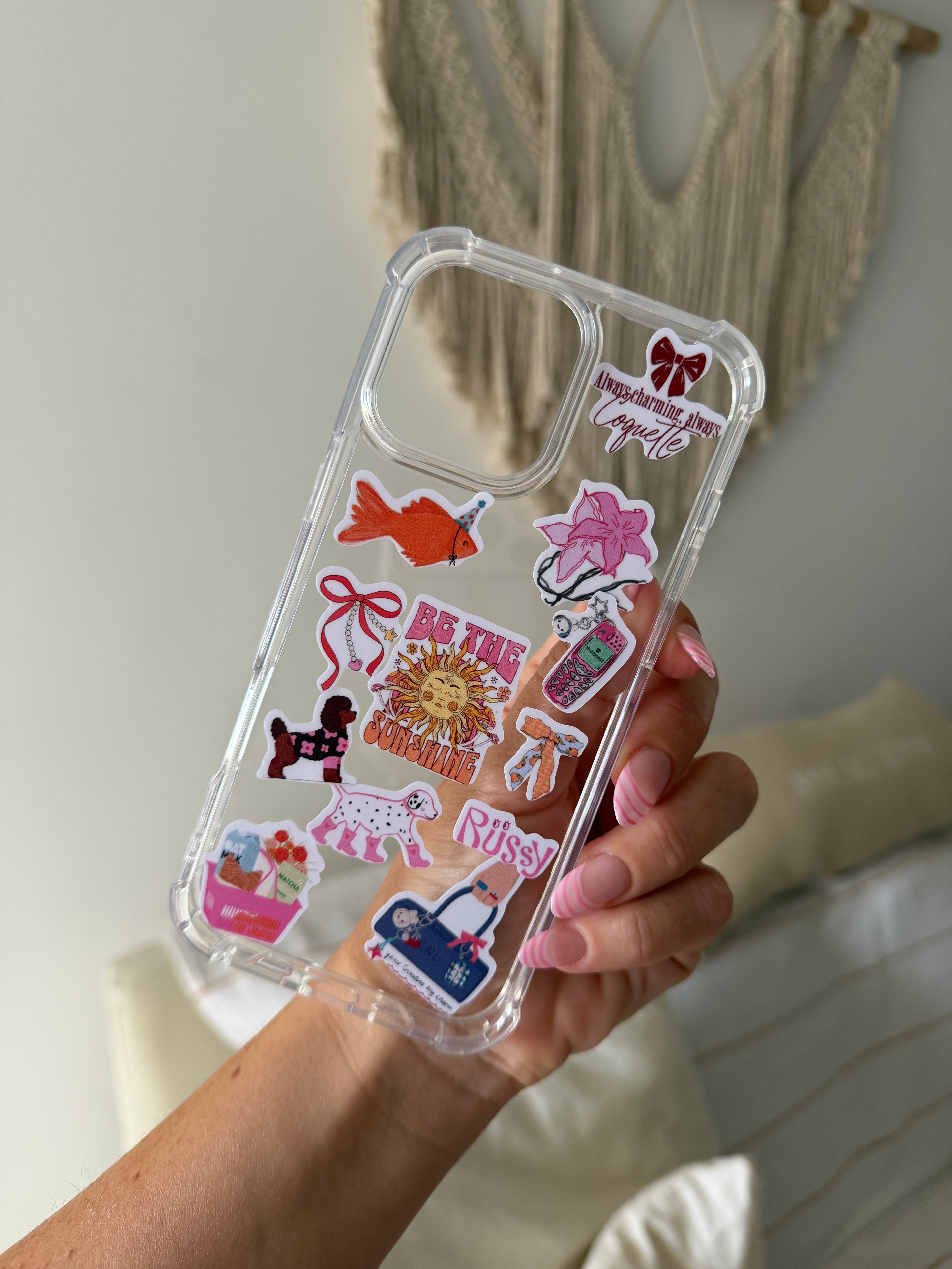 Combo Clear CASE + STICKERS