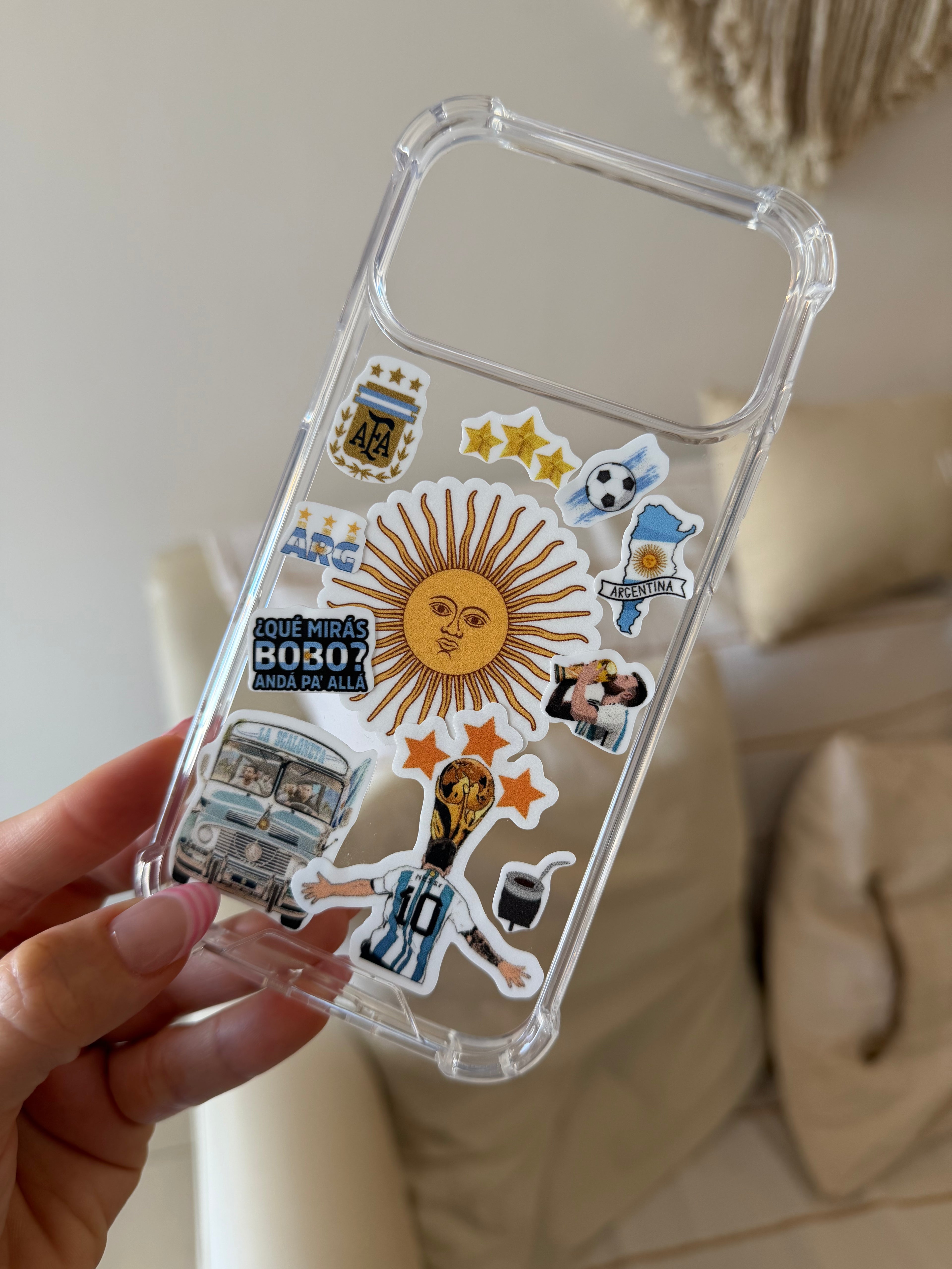Combo Clear CASE + STICKERS