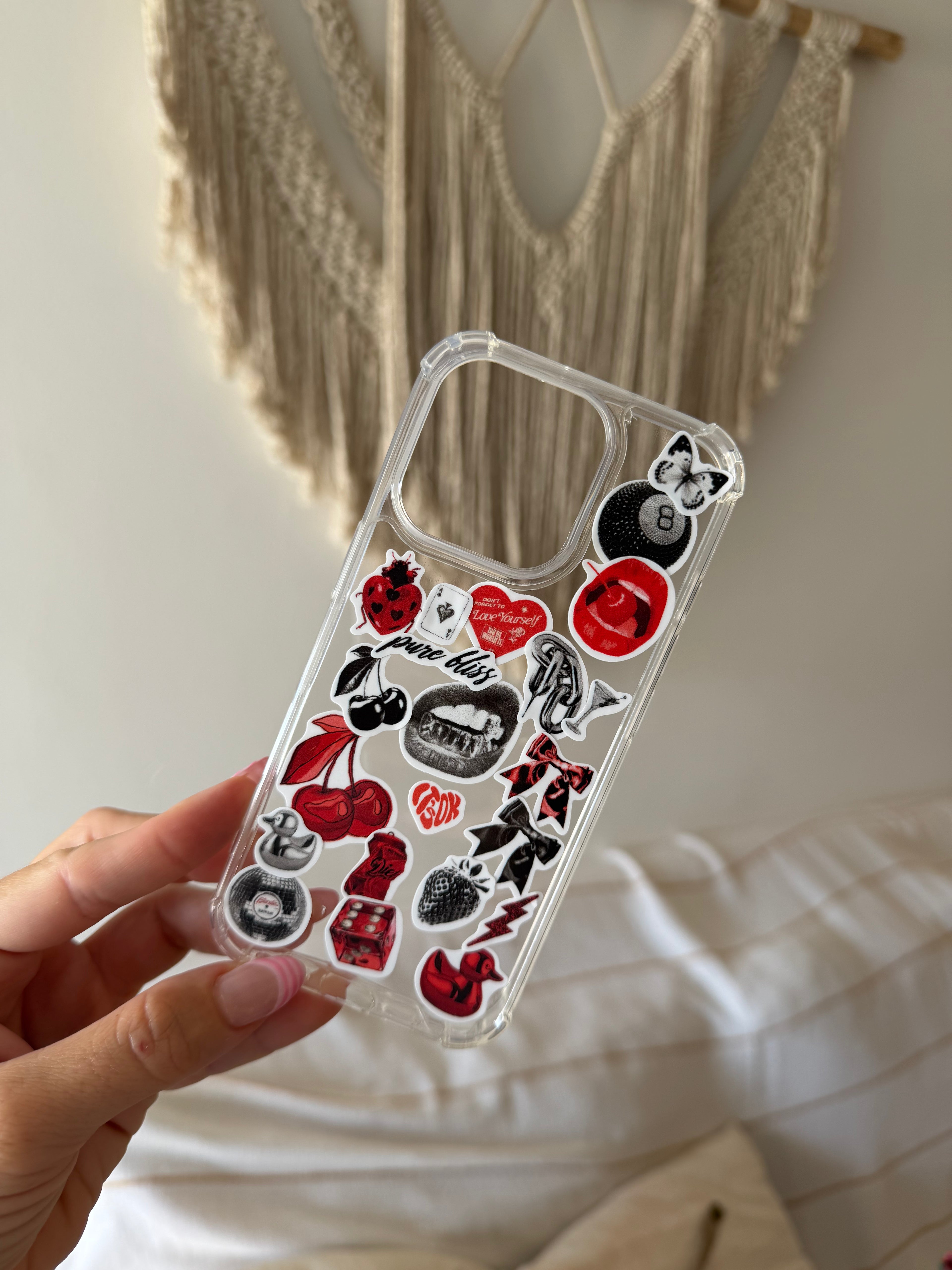 Combo Clear CASE + STICKERS