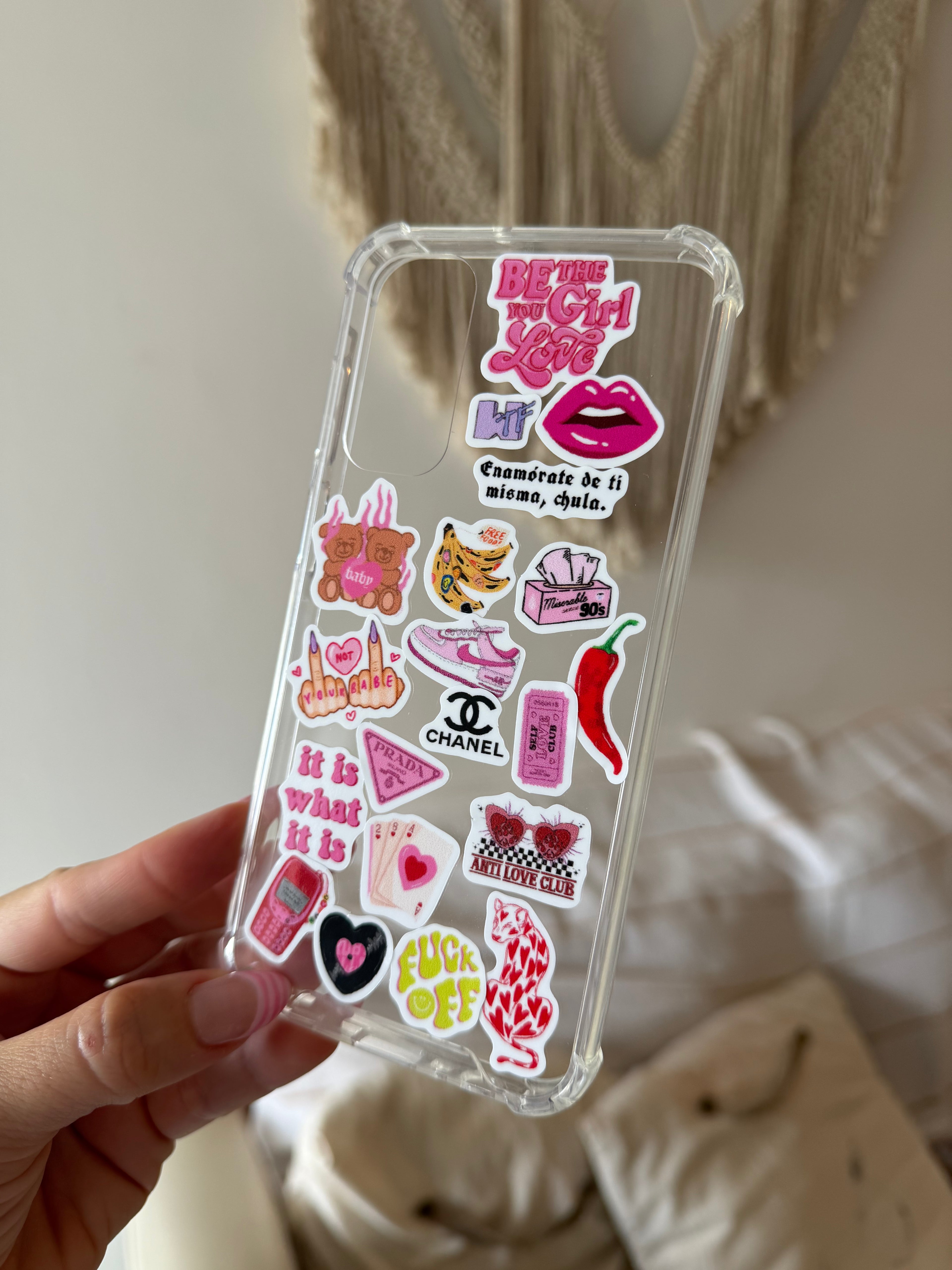 Combo Clear CASE + STICKERS