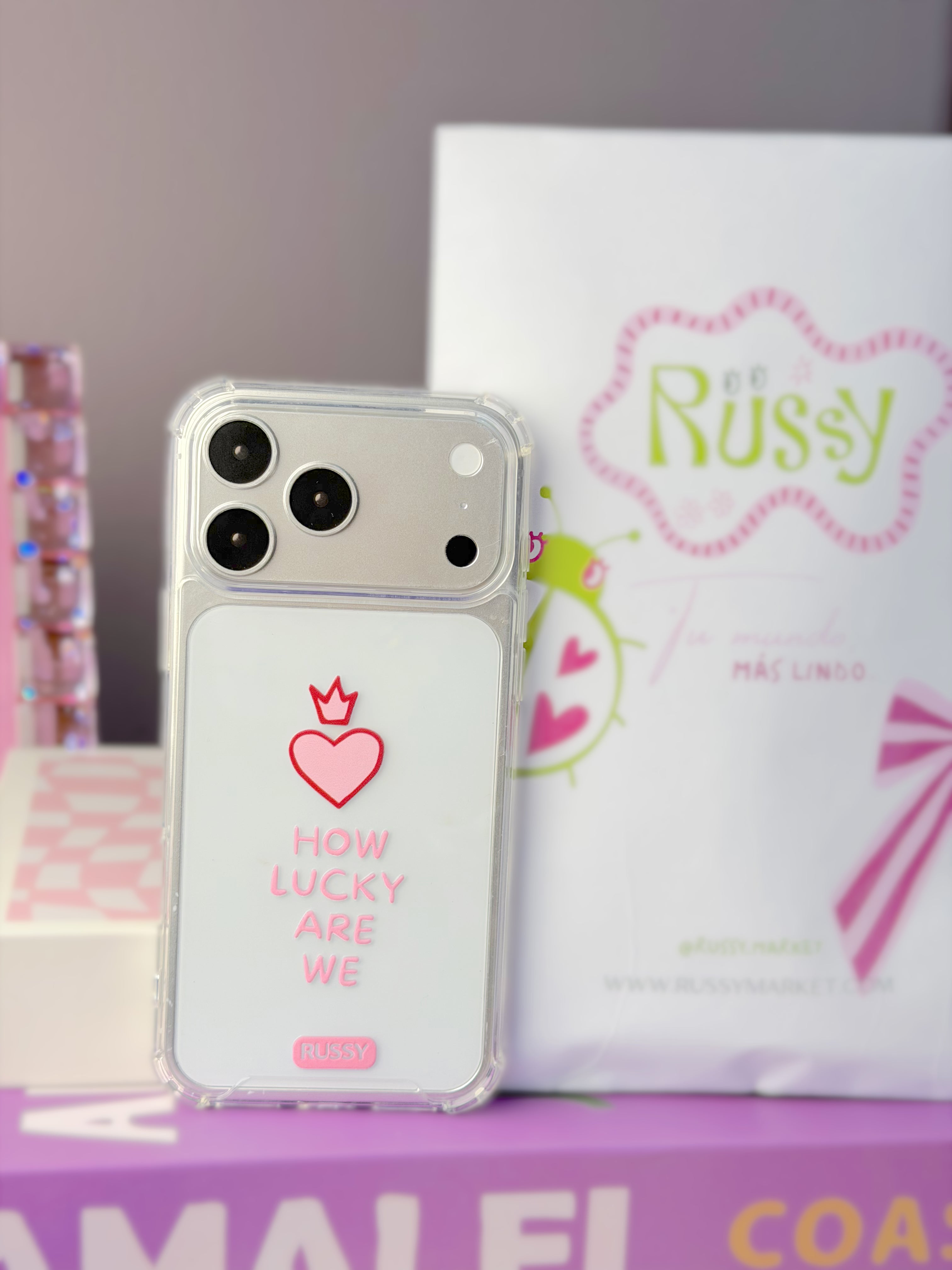 Case UV "HOW LUCKY WE ARE"