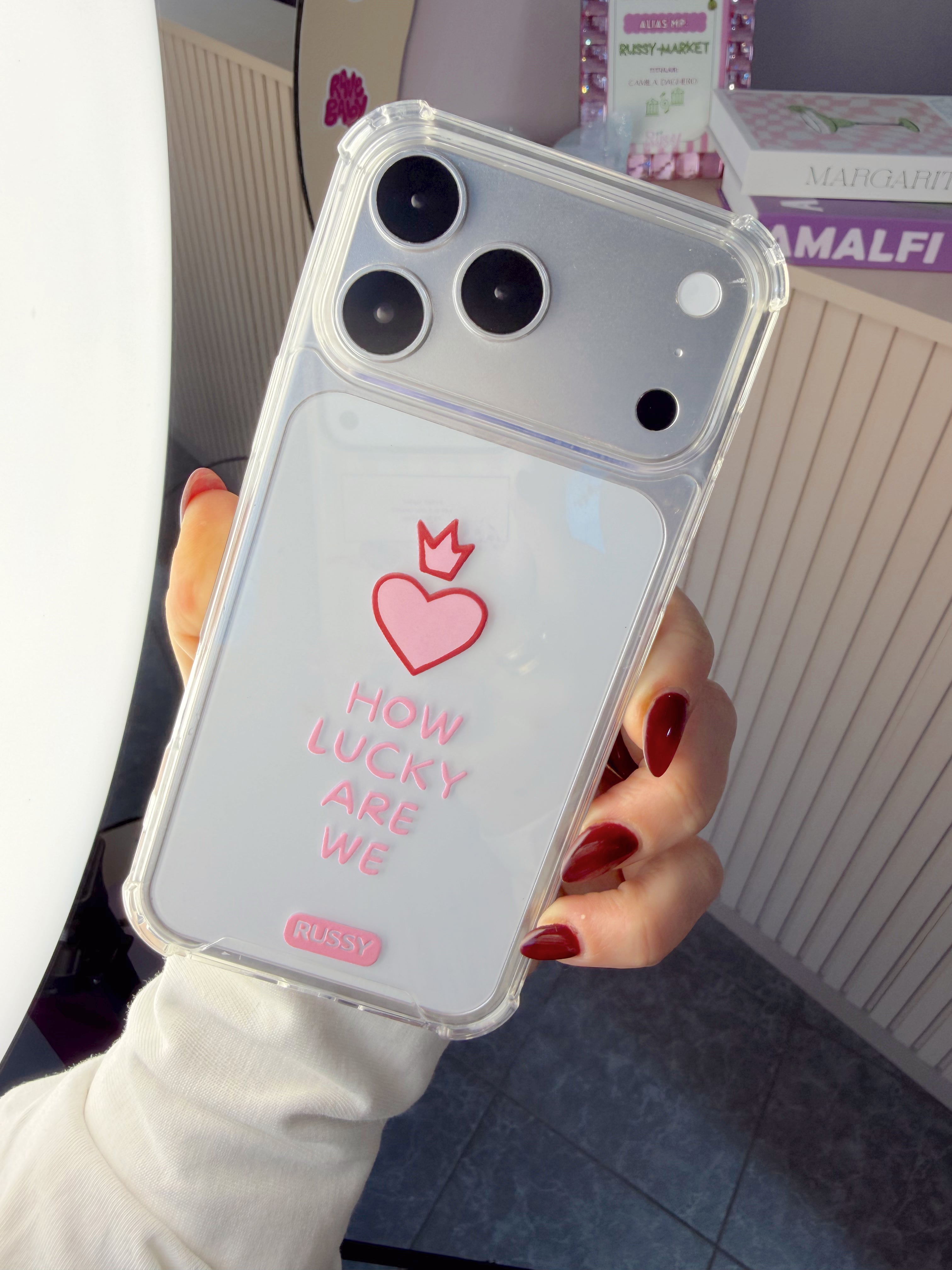 Case UV "HOW LUCKY WE ARE"