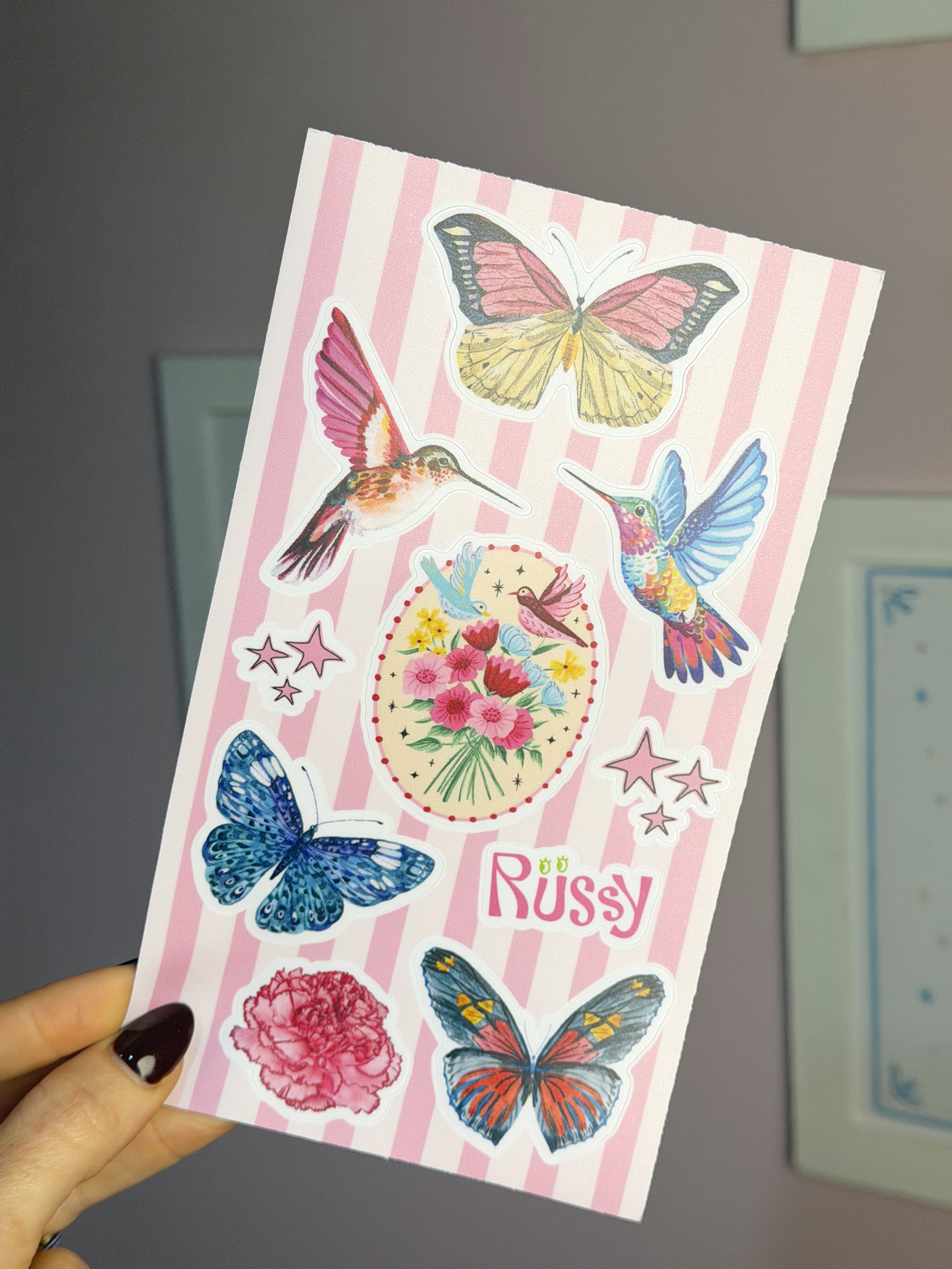 Stickers XL COLIBRIES